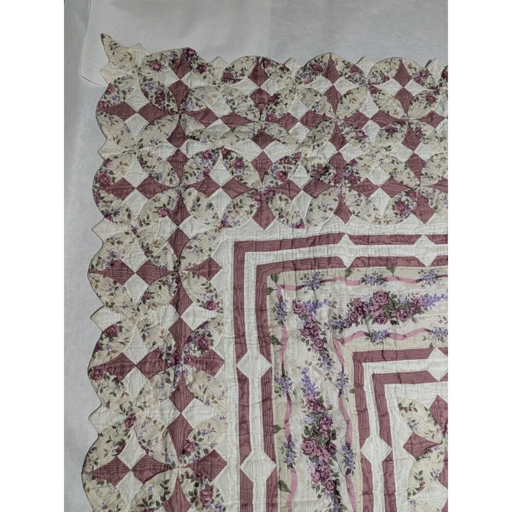 Glynda Turley Rose Rhapsody Comforter Quilt Full Size 76
